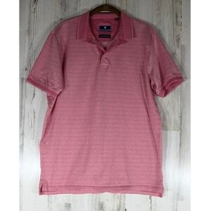 Louis Philippe Polo Shirt Size Medium Pink Mercerized Cotton Golf Leisure